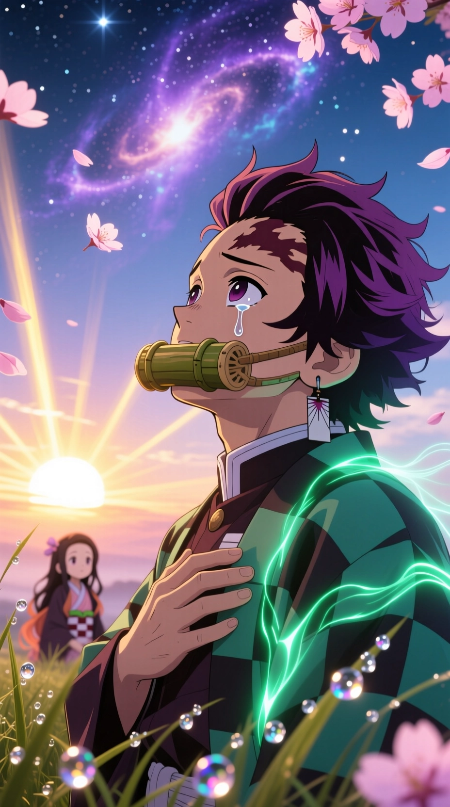 demon slayer, tanjiro kamado, 4k, wallpaper, phone